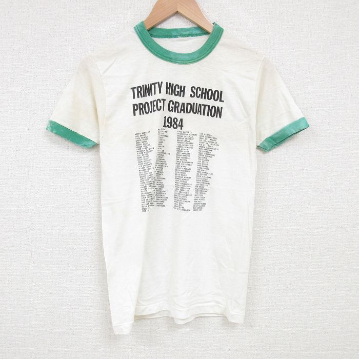 80s 半袖Tシャツ 名簿 ホワイト M | 古着