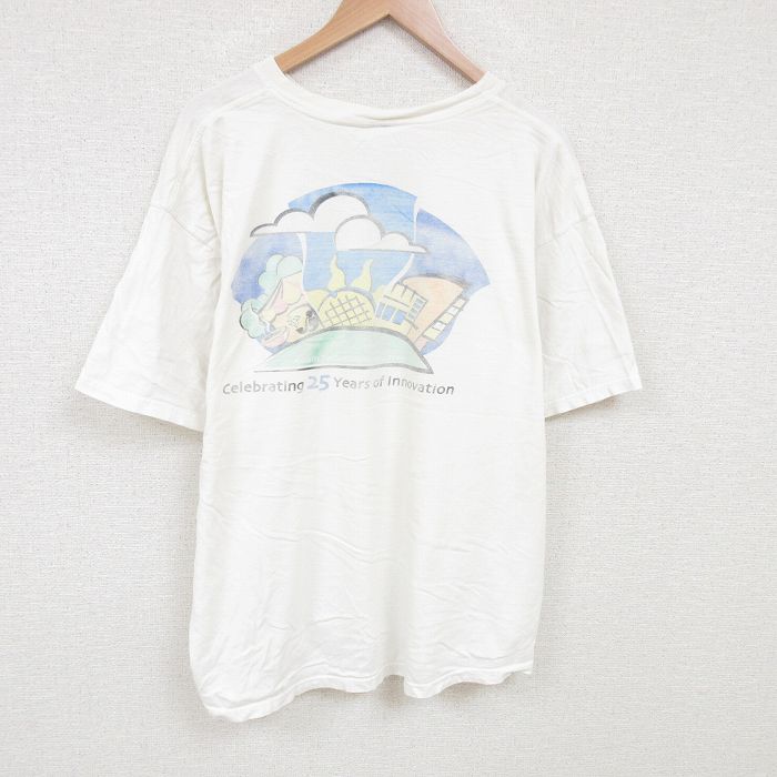 XL★古着 ジャージーズ 半袖 ビンテージ Tシャツ メンズ 00年代 00s イノベーション 大きいサイズ コットン クルーネック 白 ホワイト 25jul02 中古