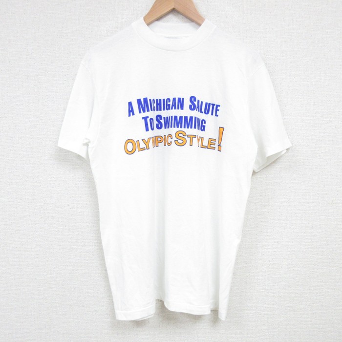 ヘインズ 80s 半袖Tシャツ ミシガン ホワイト M | 古着