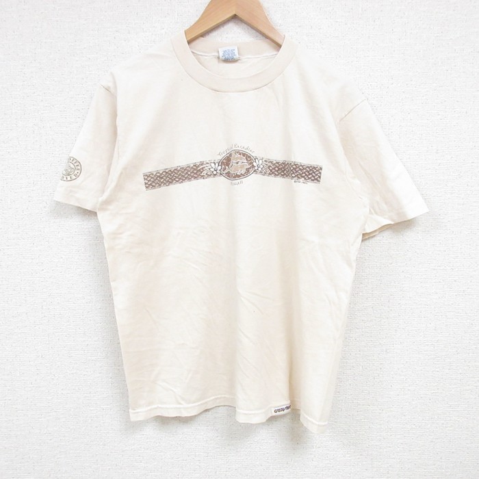Crazy Shirts 90s 半袖Tシャツ ハワイ ベージュ M | 古着