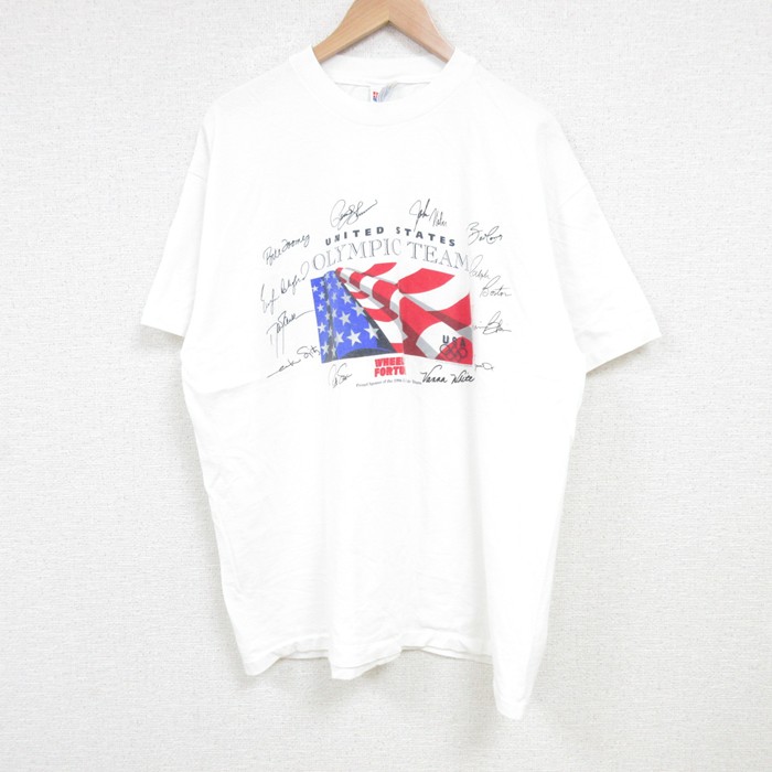ヘインズ 90s 半袖Tシャツ USオリンピックチーム ホワイト XL | 古着