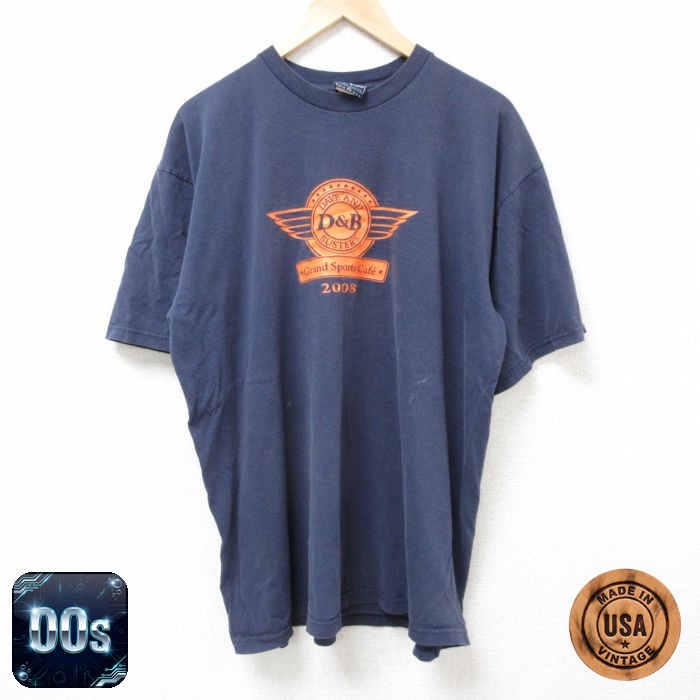 【50%OFF】D&B4 00s 半袖Tシャツ ネイビー XL | 古着