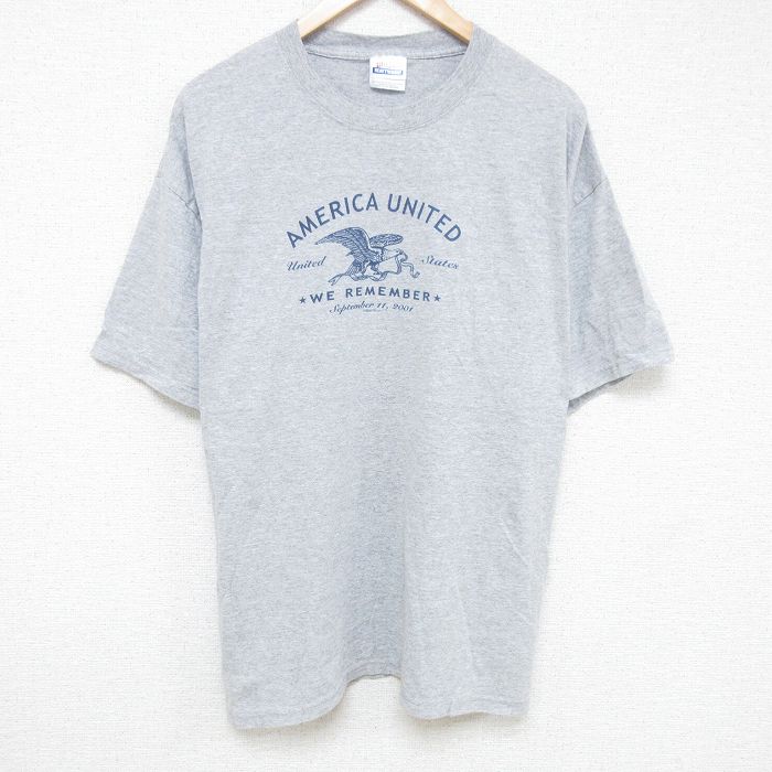 ヘインズ 00s 半袖Tシャツ 鳥 グレー XL | 古着