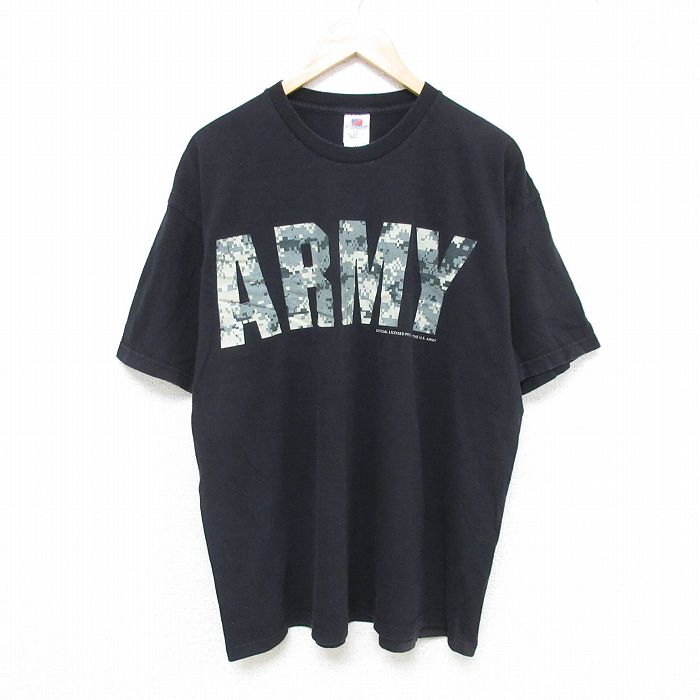 00s 半袖Tシャツ ARMY ブラック XL | 古着