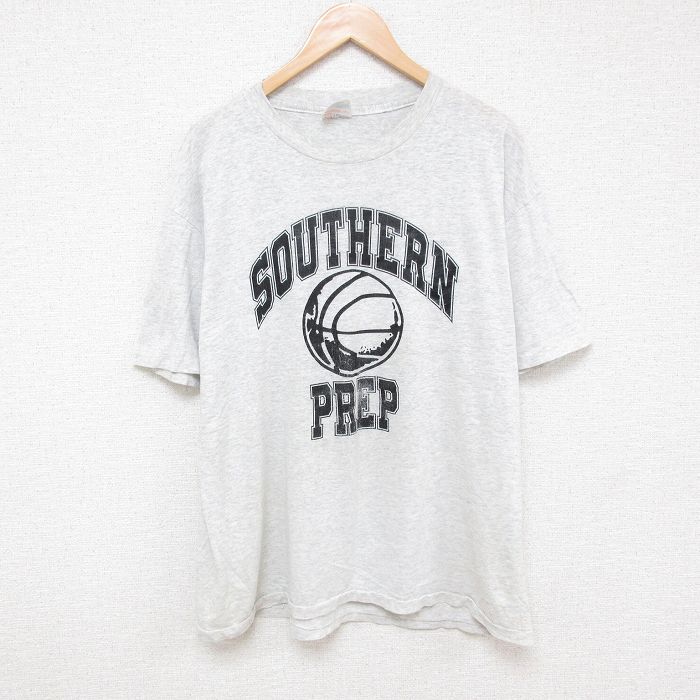 ヘインズ 90s 半袖Tシャツ バスケットボール グレー XL | 古着