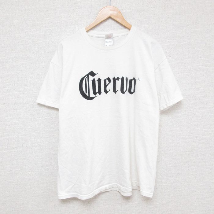XL★古着 フルーツオブザルーム 半袖 ビンテージ Tシャツ メンズ 00年代 00s Cuervo コットン クルーネック 白 ホワイト 25jul08 中古