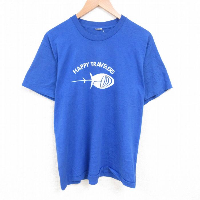スクリーンスターズ 80s 半袖Tシャツ アトランティック ネイビー XL | 古着