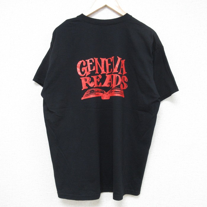 【50%OFF】XL★古着 半袖 ビンテージ Tシャツ メンズ 00年代 00s GENEVA クルーネック 黒 ブラック 25jul10 中古