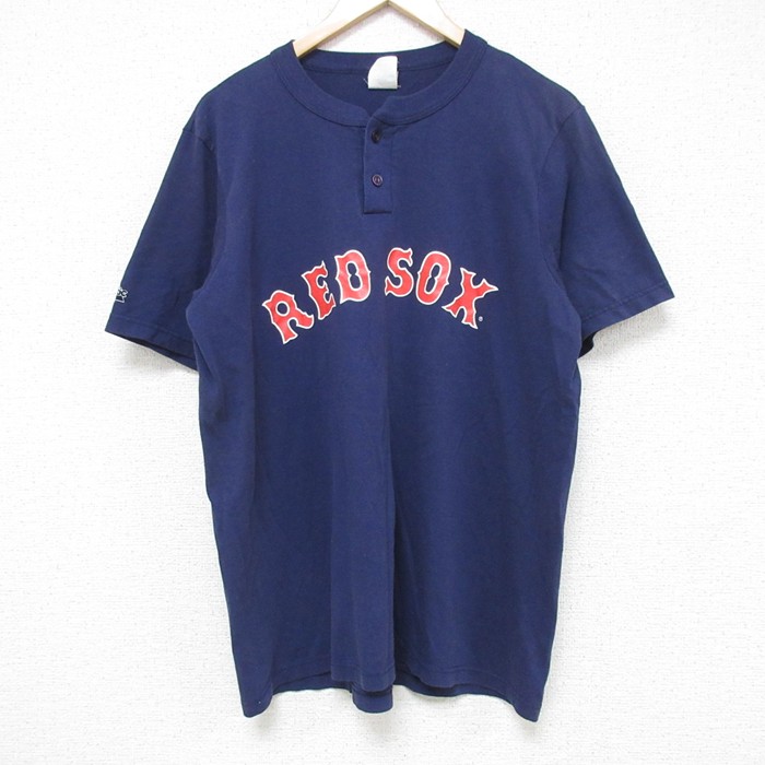 マジェスティック 90s 半袖Tシャツ ボストンレッドソックス ネイビー L | 古着
