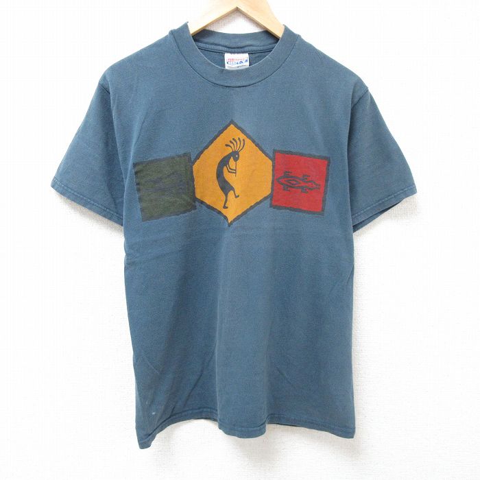 ヘインズ 00s 半袖Tシャツ ココペリ グリーン M | 古着