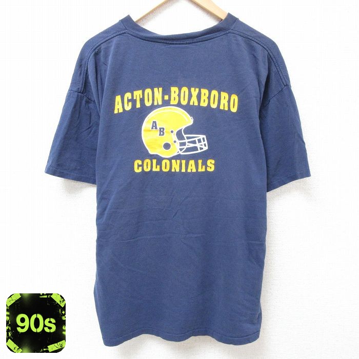 【50%OFF】オニータ 90s 半袖Tシャツ アメフト ネイビー XL | 古着