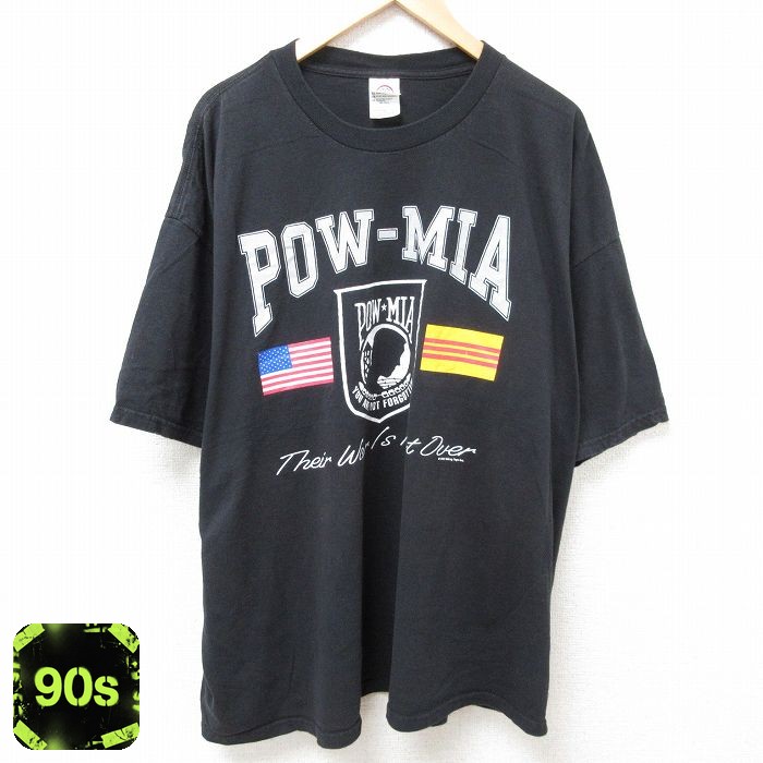 【50%OFF】90s 半袖Tシャツ POW ブラック XL | 古着