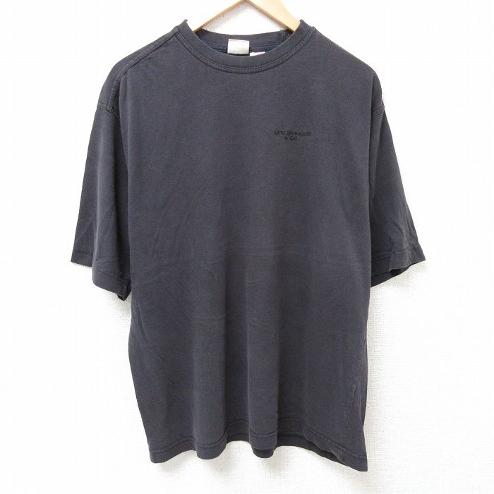 リーバイス 00s 半袖Tシャツ ワンポイント グレー XL | 古着