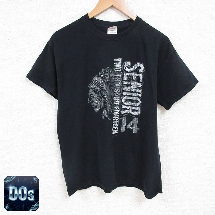 【50%OFF】00s 半袖Tシャツ インディアン ブラック L | 古着