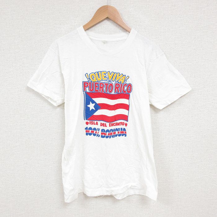 フルーツオブザルーム 70s 半袖Tシャツ プエルトリコ ホワイト M | 古着