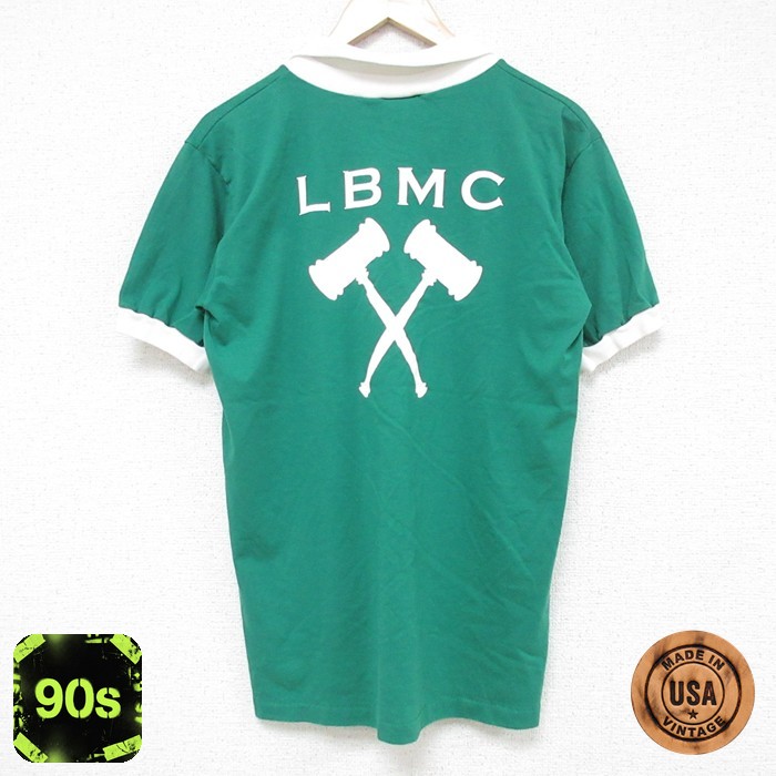 【50%OFF】90s 半袖Tシャツ LBMC グリーン M | 古着