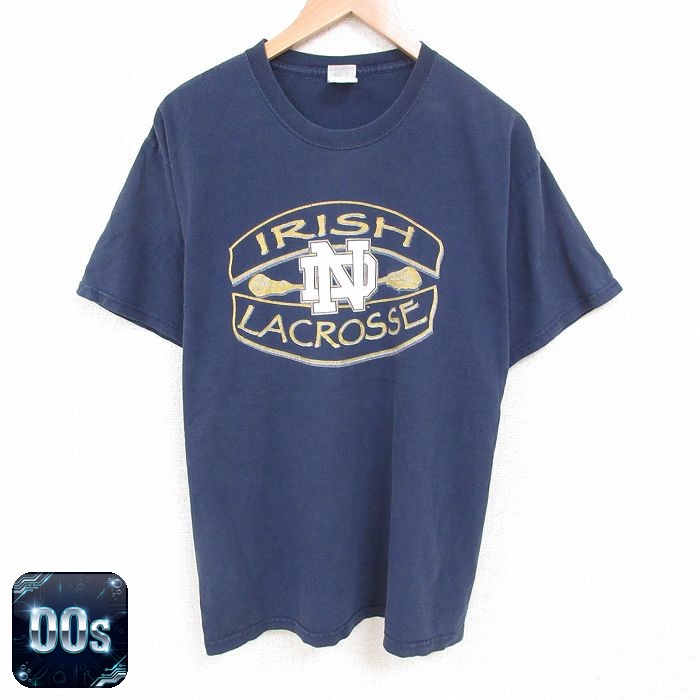 【50%OFF】00s 半袖Tシャツ ラクロス ネイビー XL | 古着