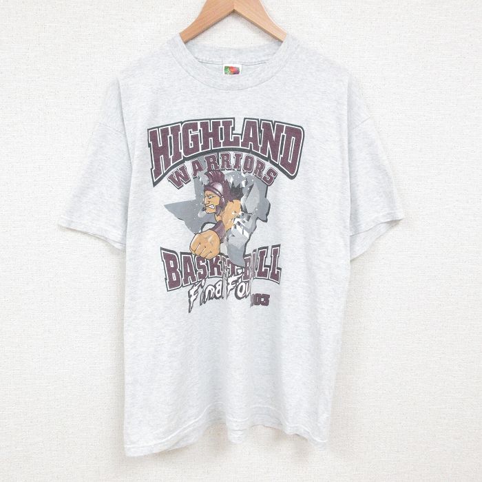 フルーツオブザルーム 00s 半袖Tシャツ 騎士 グレー XL | 古着