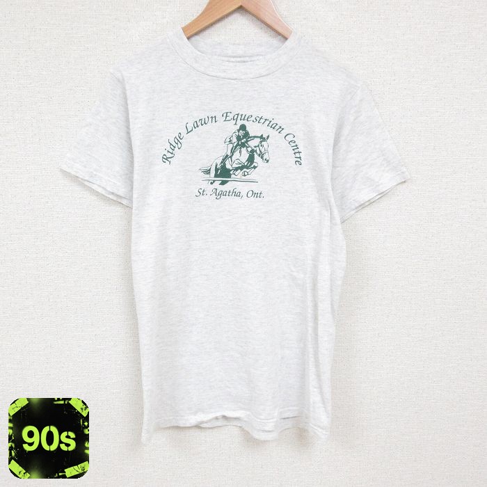 90s 半袖Tシャツ 馬術 グレー M | 古着