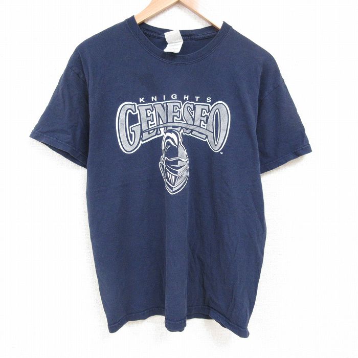 00s 半袖Tシャツ 騎士 ネイビー XL | 古着
