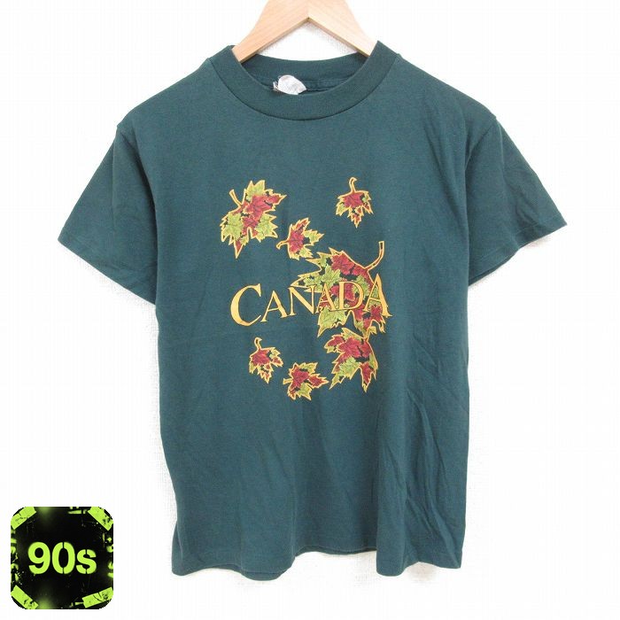 【50%OFF】90s 半袖Tシャツ カナダ グリーン L | 古着