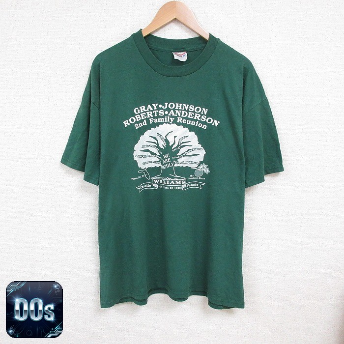 ヘインズ 00s 半袖Tシャツ グリーン XL | 古着