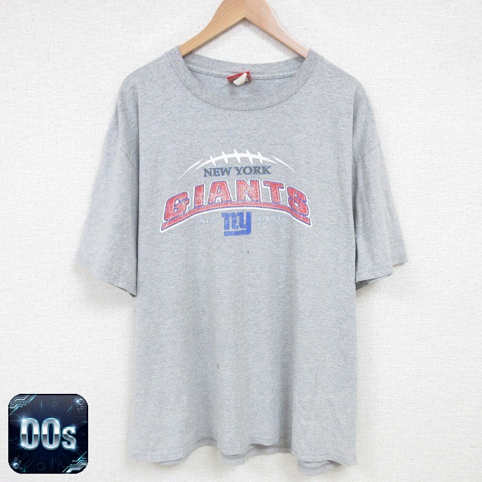 【50%OFF】ニューヨークジャイアンツ 00s 半袖Tシャツ NFL グレー XL | 古着