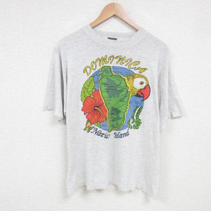 00s 半袖Tシャツ オウム グレー XL | 古着