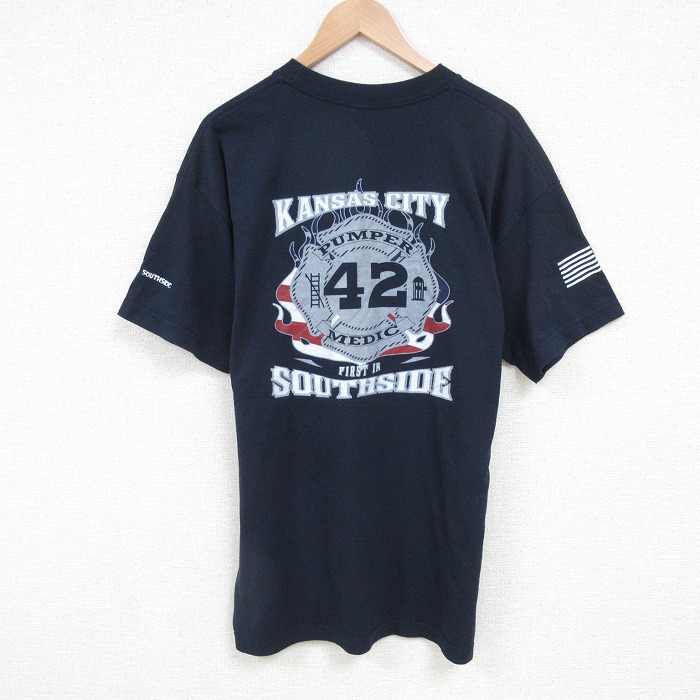 90s 半袖Tシャツ カンザスシティ ネイビー XL | 古着