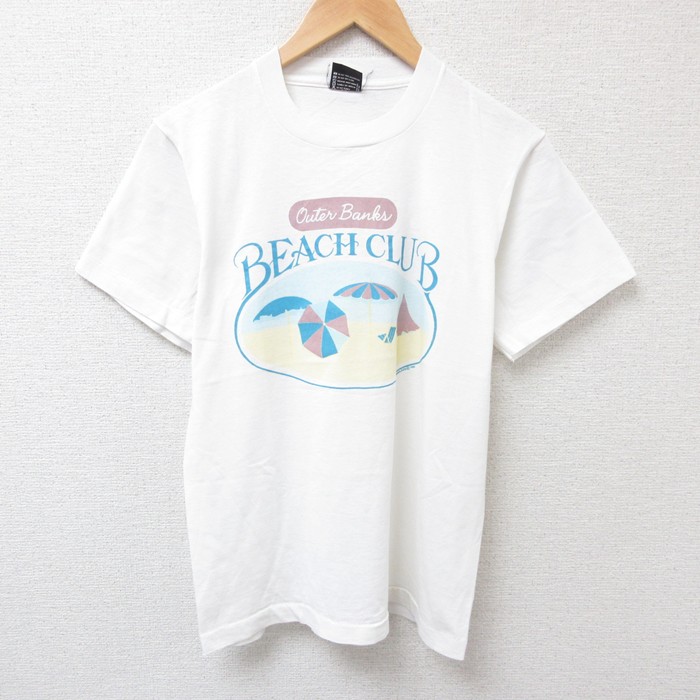 スクリーンスターズ 80s 半袖Tシャツ ビーチクラブ ホワイト S | 古着