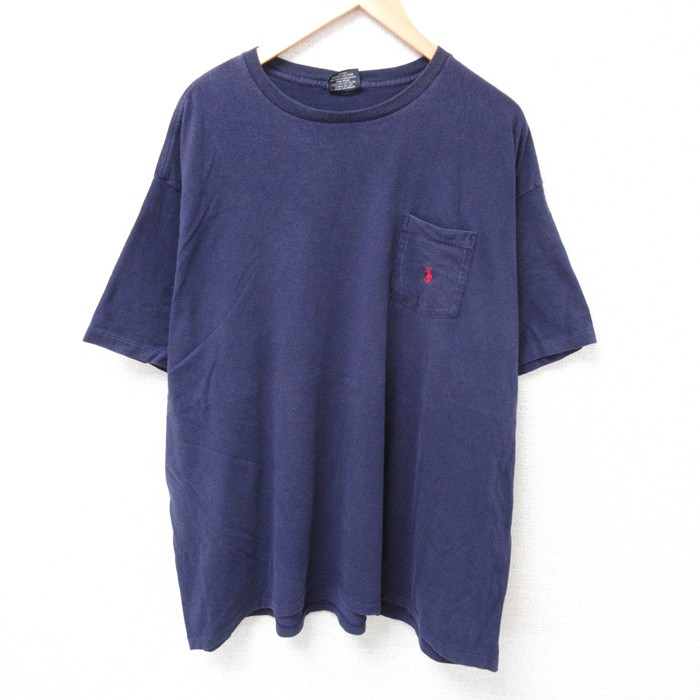 ラルフローレン 90s 半袖Tシャツ ワンポイント ネイビー XL | 古着