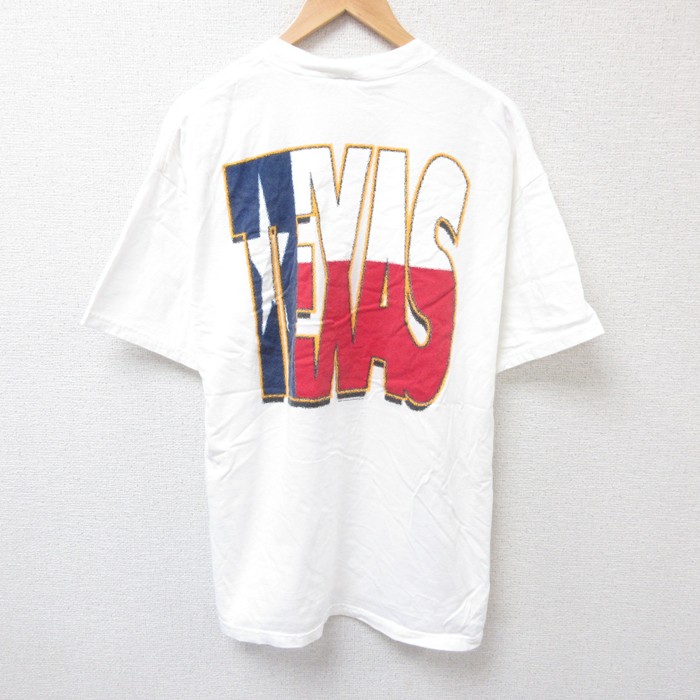 XL★古着 ヘインズ Hanes 半袖 ビンテージ Tシャツ メンズ 00年代 00s テキサス 胸ポケット付き コットン クルーネック 白 ホワイト 【spe】 25jul16 中古