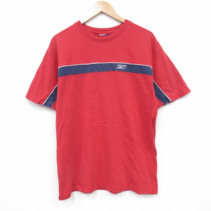 【50%OFF】リーボック 00s 半袖Tシャツ ワンポイント レッド L | 古着