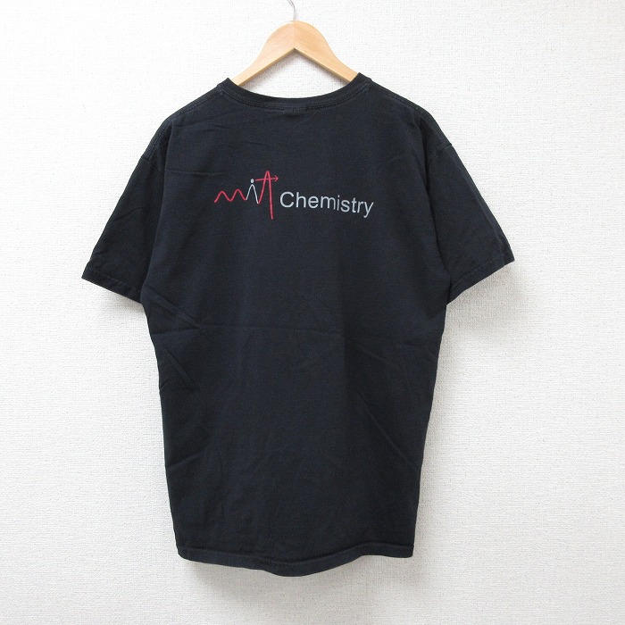 【20%OFF】L★古着 半袖 ビンテージ Tシャツ メンズ 00年代 00s ケミストリー コットン クルーネック 黒 ブラック 25jul26 中古