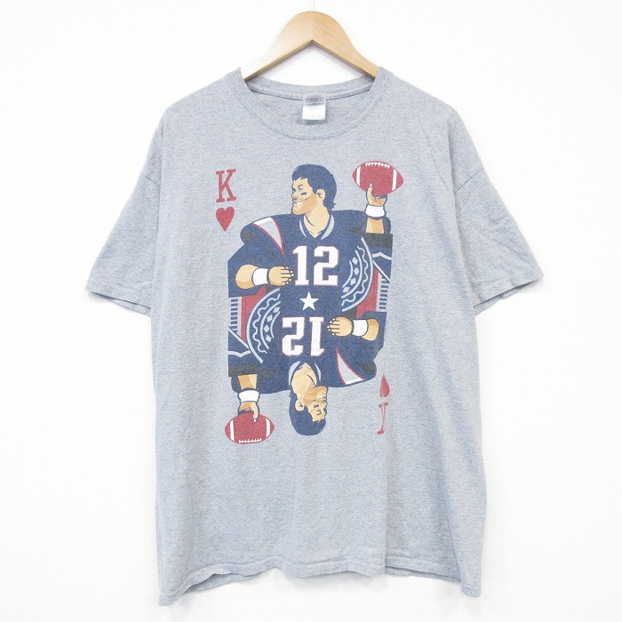00s 半袖Tシャツ アメフト グレー XL | 古着