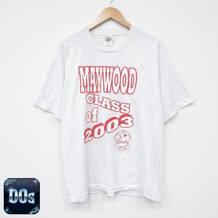 フルーツオブザルーム 00s 半袖Tシャツ MAYWOOD ホワイト XL | 古着