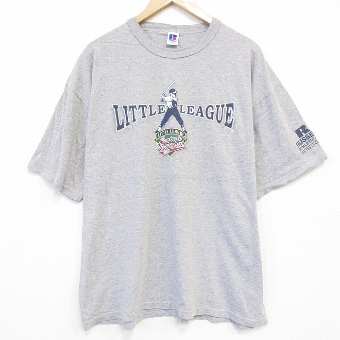 ラッセル 00s 半袖Tシャツ リトルリーグ グレー XL | 古着