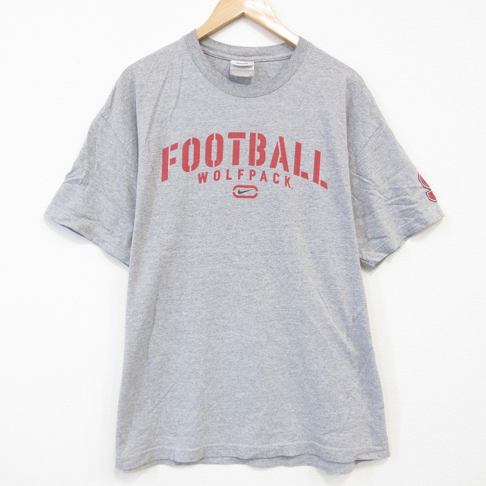 ナイキ 00s 半袖Tシャツ フットボール グレー XL | 古着