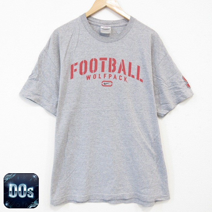 ナイキ 00s 半袖Tシャツ フットボール グレー XL | 古着