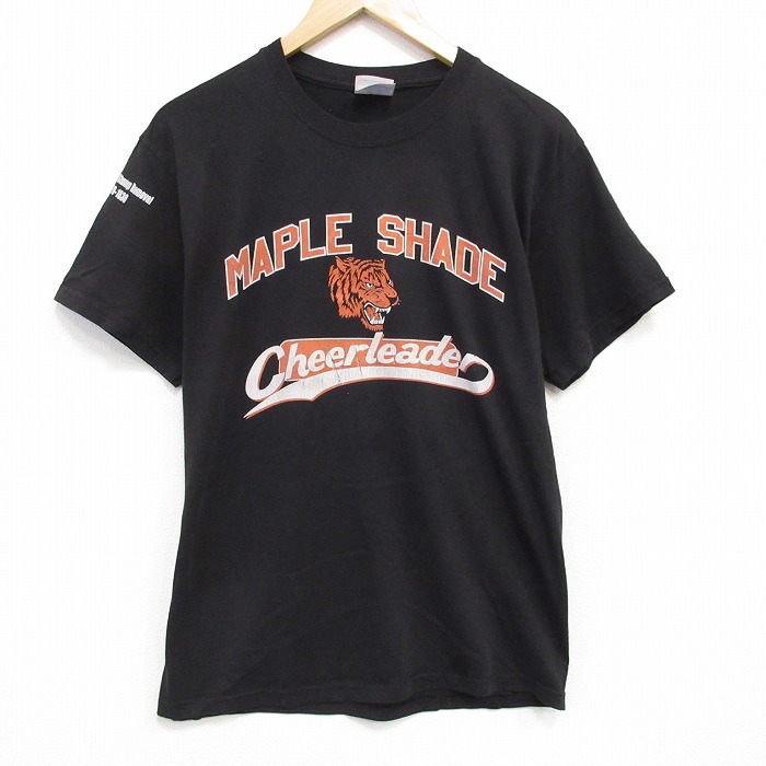 【50%OFF】M★古着 ヘインズ Hanes 半袖 ビンテージ Tシャツ トラ メンズ 00年代 00s クルーネック 黒 ブラック 25aug08 中古