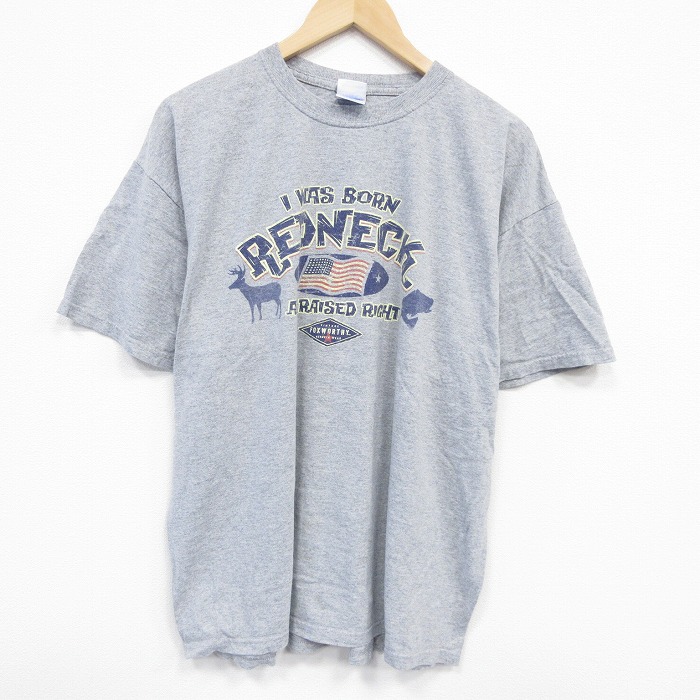00s 半袖Tシャツ 星条旗 グレー XL | 古着