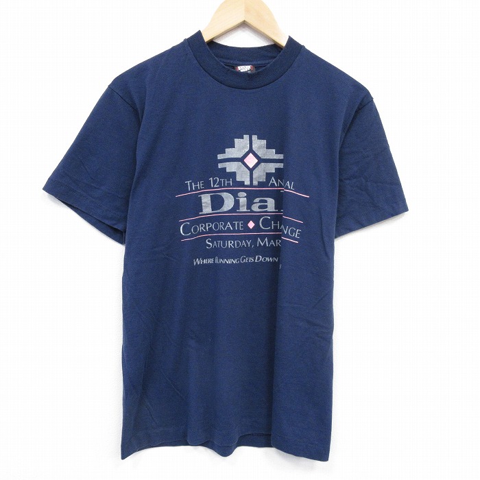 スクリーンスターズ 80s 半袖Tシャツ Dial ネイビー M | 古着
