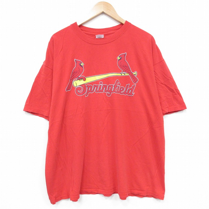 スプリングフィールド 00s 半袖Tシャツ レッド XL | 古着