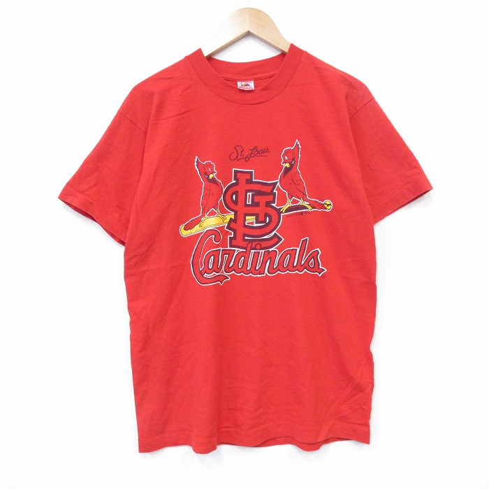 【50%OFF】フルーツオブザルーム 90s 半袖Tシャツ セントルイスカージナルス レッド L | 古着