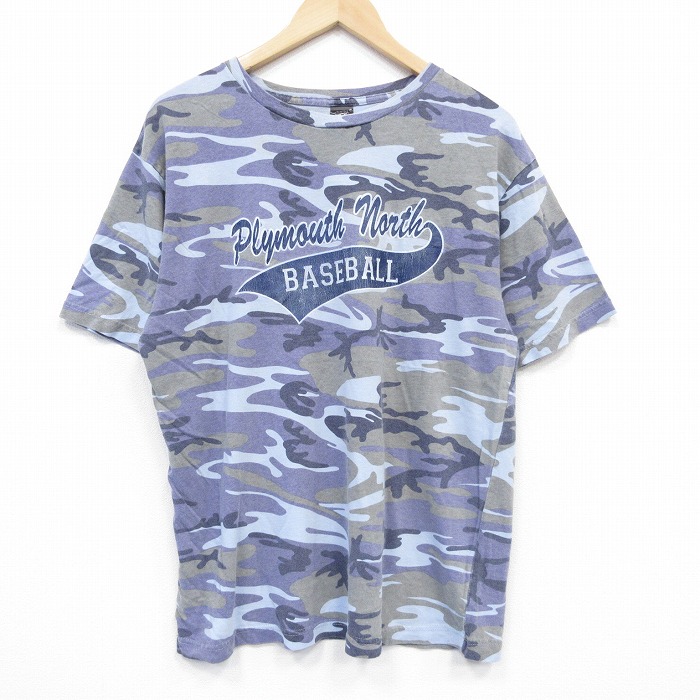 00s 半袖Tシャツ ベースボール ネイビー XL | 古着