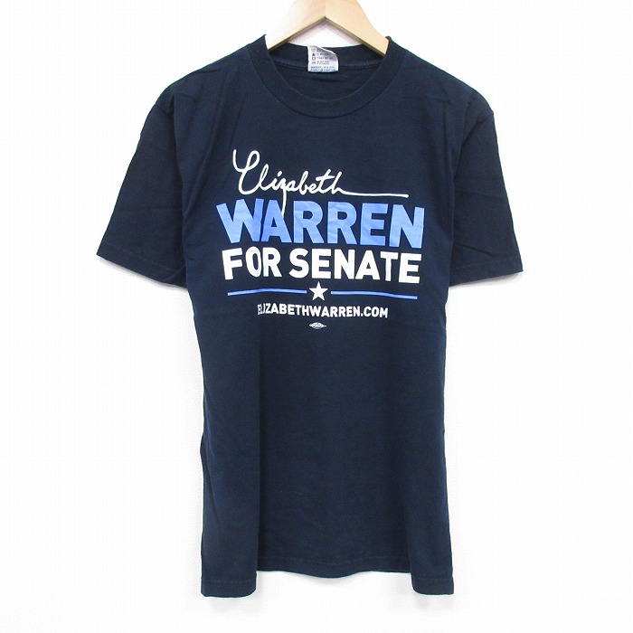 M★古着 半袖 ビンテージ Tシャツ メンズ 00年代 00s WARREN コットン クルーネック USA製 黒 ブラック 25aug19 中古