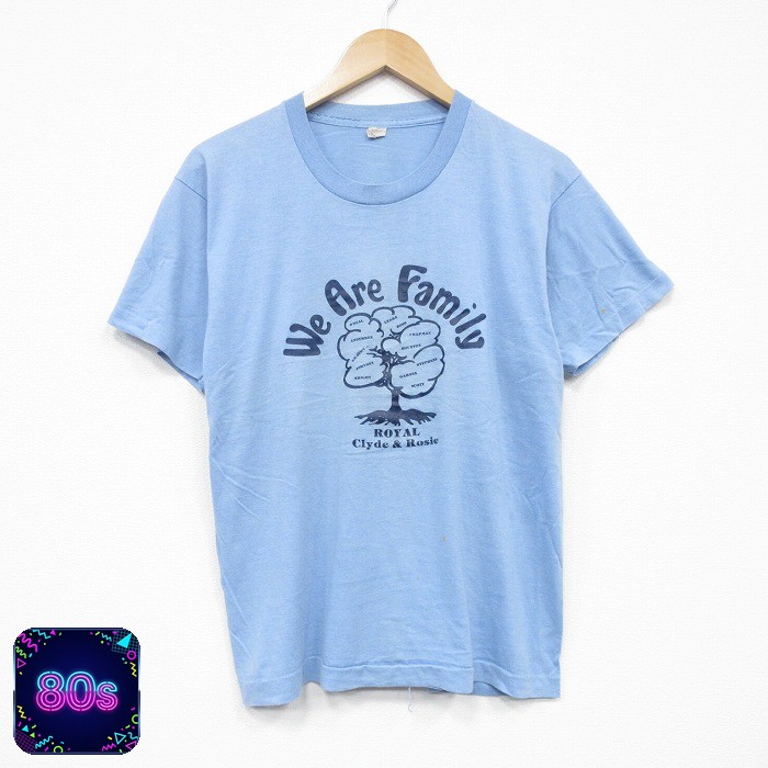 スクリーンスターズ 80s 半袖Tシャツ 木 ネイビー M | 古着