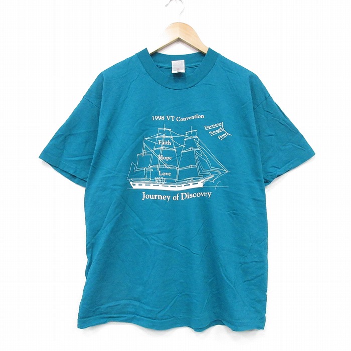 フルーツオブザルーム 00s 半袖Tシャツ 船 ティール XL | 古着