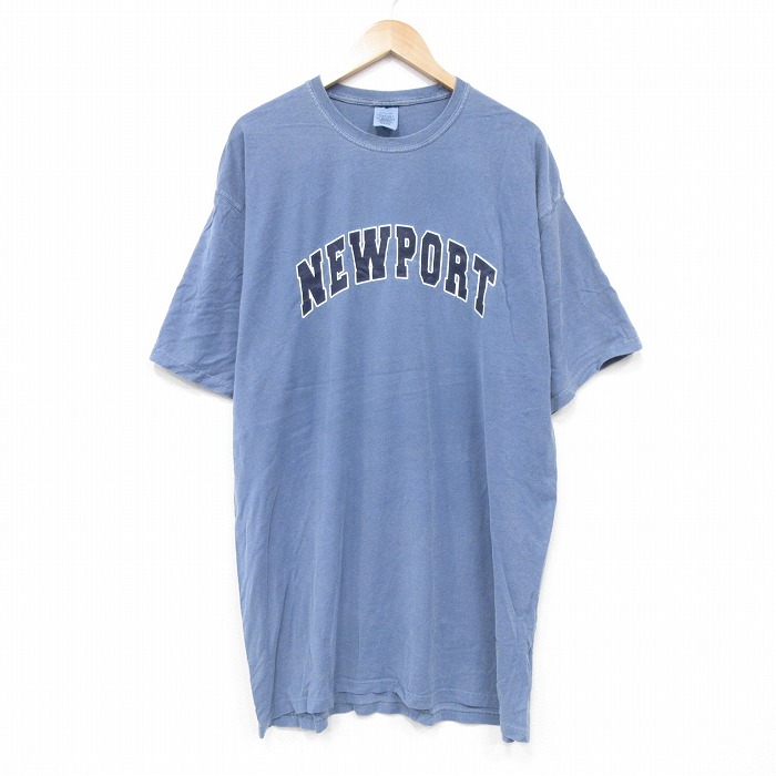 00s 半袖Tシャツ ニューポート ネイビー XL | 古着
