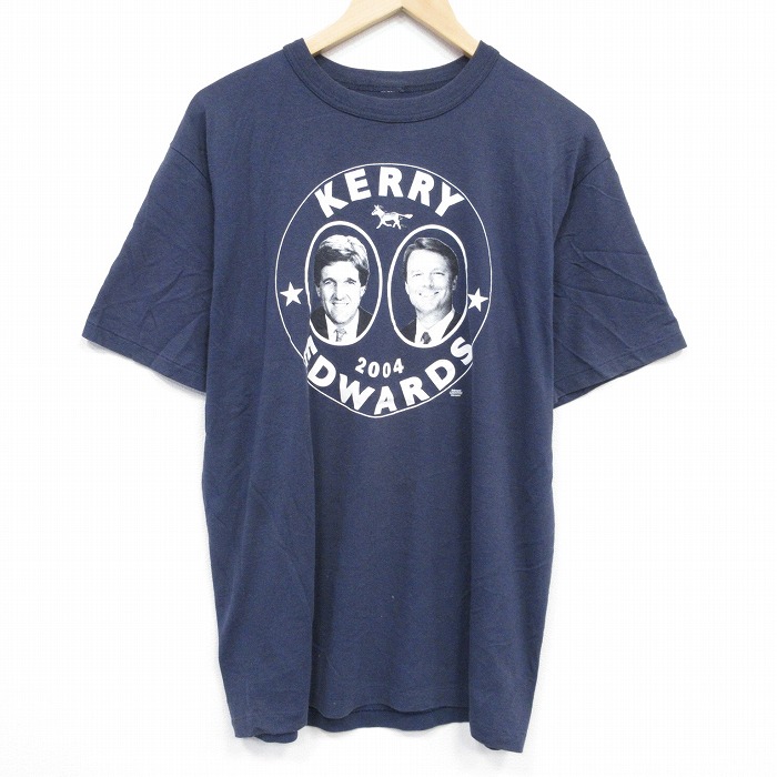 L★古着 半袖 ビンテージ Tシャツ メンズ 00年代 00s ケリーエドワーズ クルーネック 紺 ネイビー 25aug28 中古